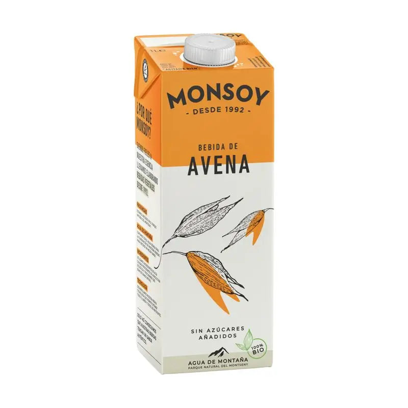 Bevanda vegetale all'avena Monsoy 1Lt 6Pz. Bio