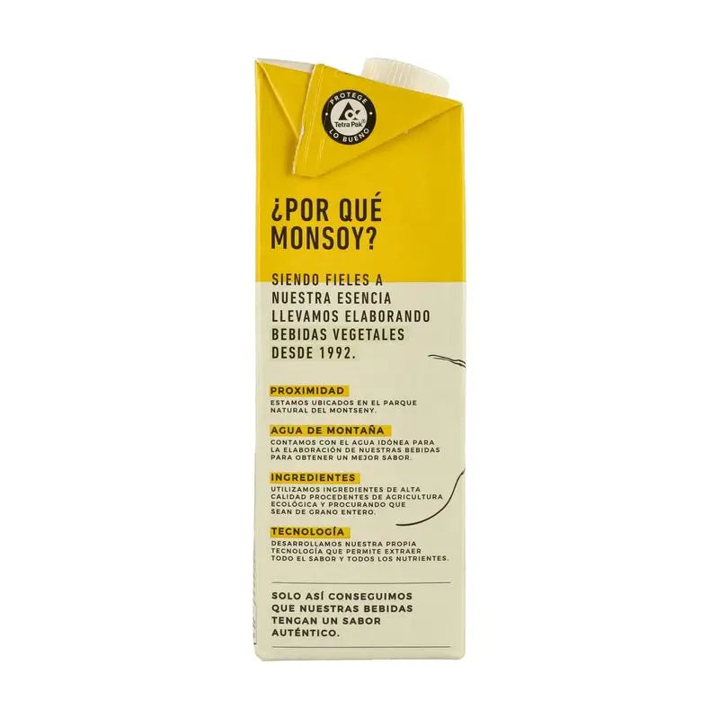 Bevanda vegetale alla farina d'avena Monsoy con calcio 1Lt 6Uds. Bio