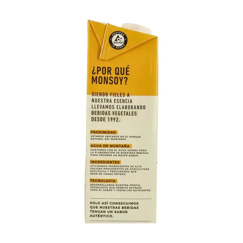 Monsoy Bevanda vegetale all'avena senza glutine 1Lt 1 pz. Bio