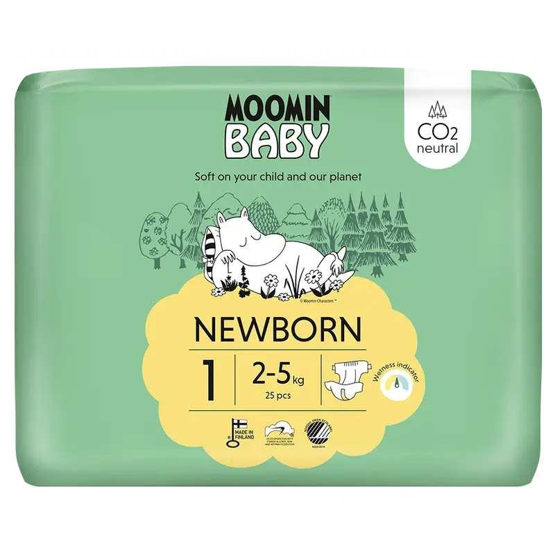 Pannolini per bambini Moomin taglia 1 , 25 unità