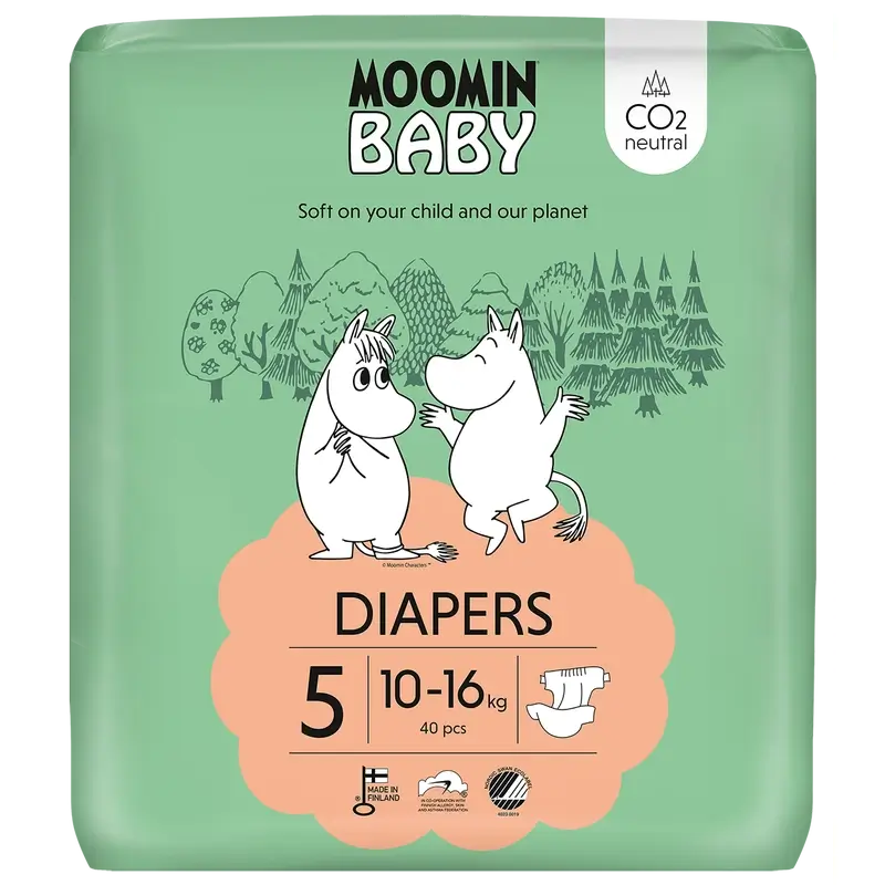 Pannolini per bambini Moomin taglia 5 , 40 unità