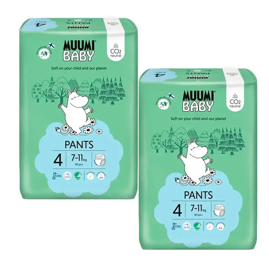 Pannolini di formazione Moomin Baby taglia 4, 2 x 40 pezzi.