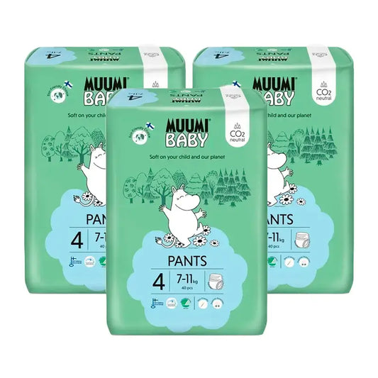 Pannolini da allenamento Moomin Baby taglia 4, 3 x 40 pezzi.