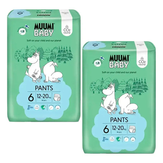 Pannolini da allenamento Moomin Baby taglia 6 , 2 x 36 pezzi.
