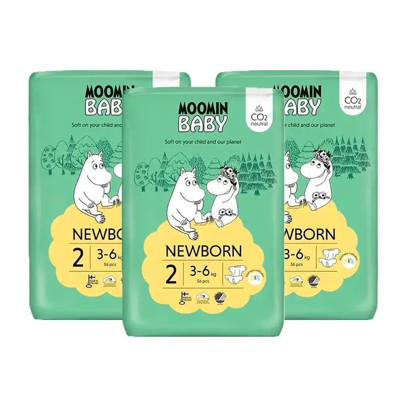 Pannolini Moomin taglia 2, 3 x 56 unità