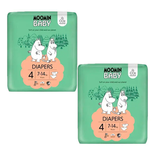 Pannolini Moomin taglia 4, 2 x 42 unità