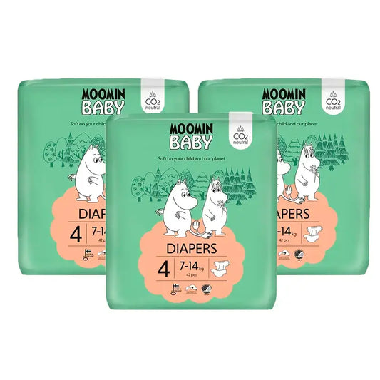 Pannolini per bambini Moomin taglia 4 , 3 x 42 unità