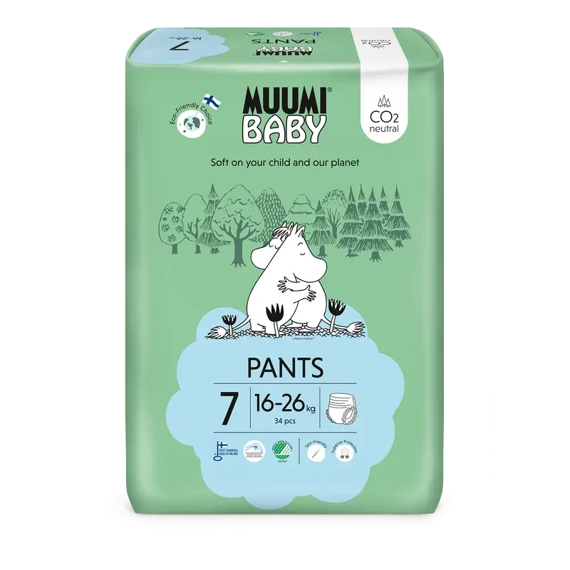 Pannolini da allenamento per bambini Moomin taglia 7, 34 pezzi.