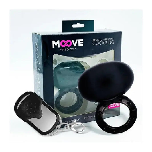 Anello vibrante Moove con telecomando nero