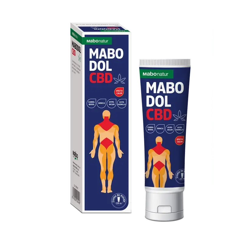 MaboDol CBD Crema da Massaggio Effetto Riscaldante, 120 ml