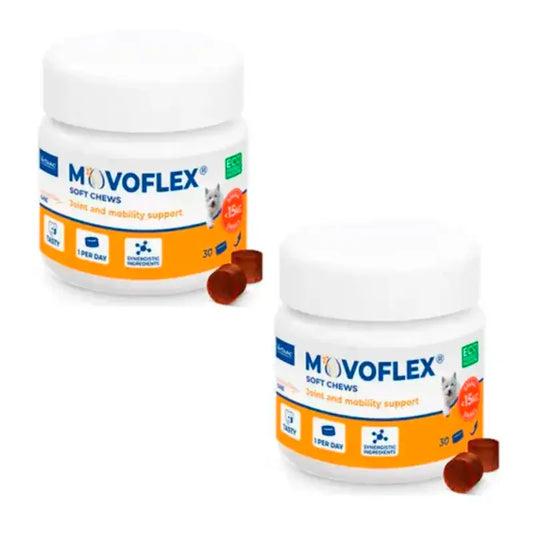 Movoflex Chondroprotector Cani di piccola taglia fino a 15 kg, Confezione 2 x 30 compresse