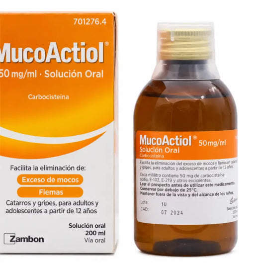 Mucoactiol 50 mg/ ml Soluzione orale 200 ml
