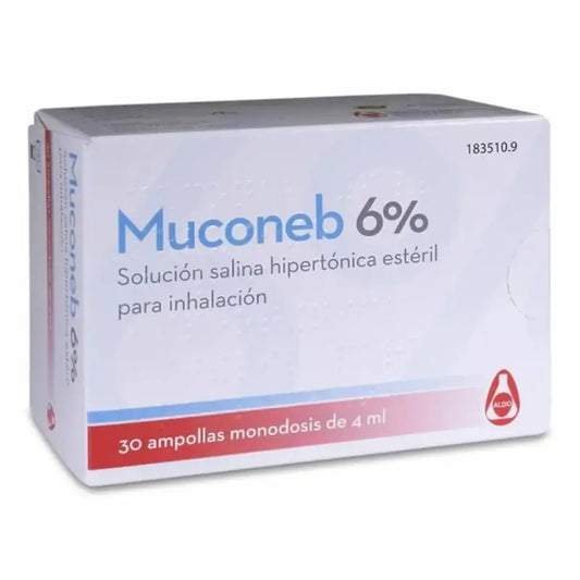 Muconeb 6% soluzione salina per inalazione 30 fiale x 4 ml