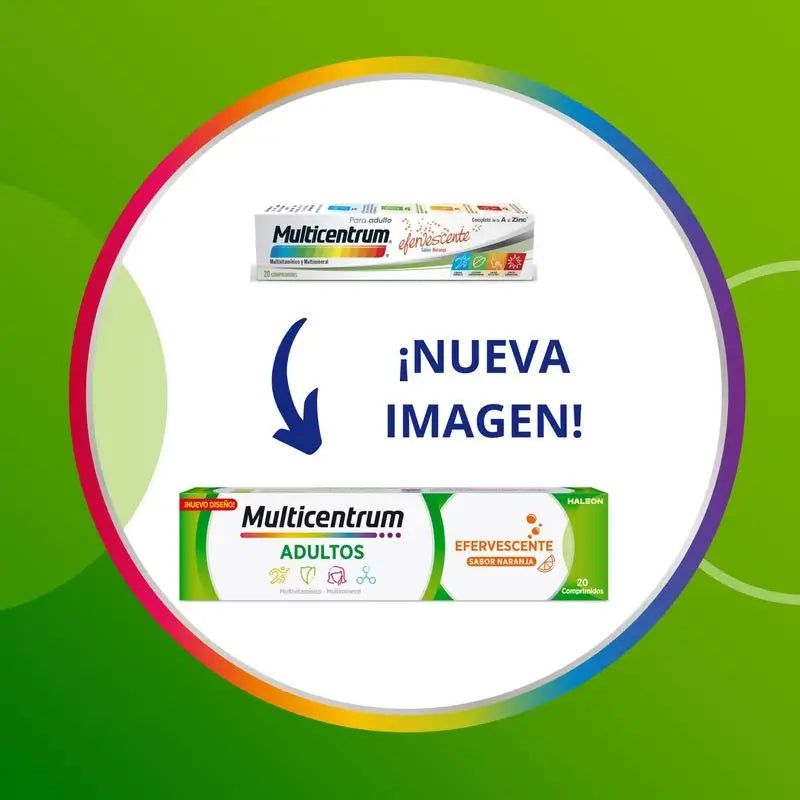 Multicentrum Integratore alimentare multivitaminico effervescente per adulti, 20 compresse