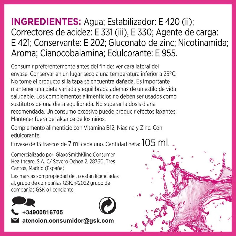 Multicentrum Energia e Vitalità 50+, 30 fiale