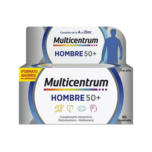 Multicentrum Uomo 50+ Integratore alimentare multivitaminico, 90 compresse