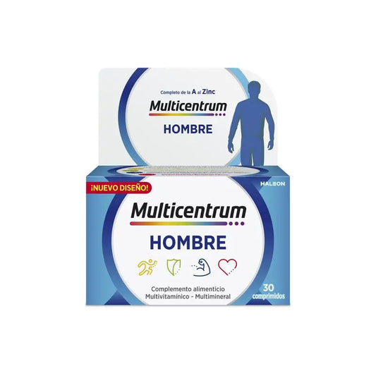 Multicentrum Uomo Integratore alimentare multivitaminico, 30 compresse