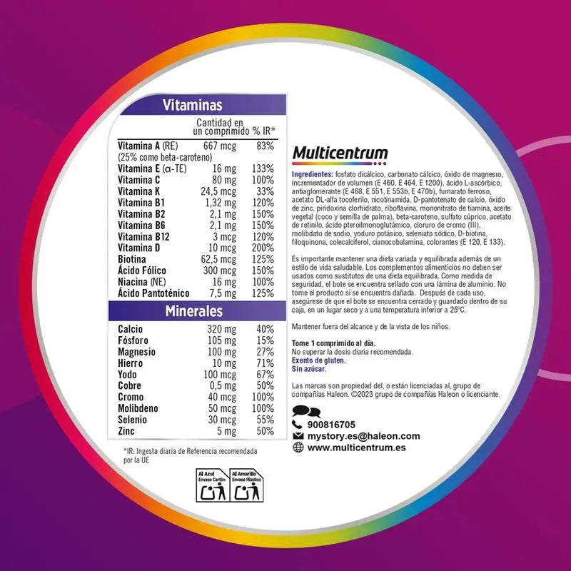 Multicentrum Donna Integratore alimentare multivitaminico, 90 compresse