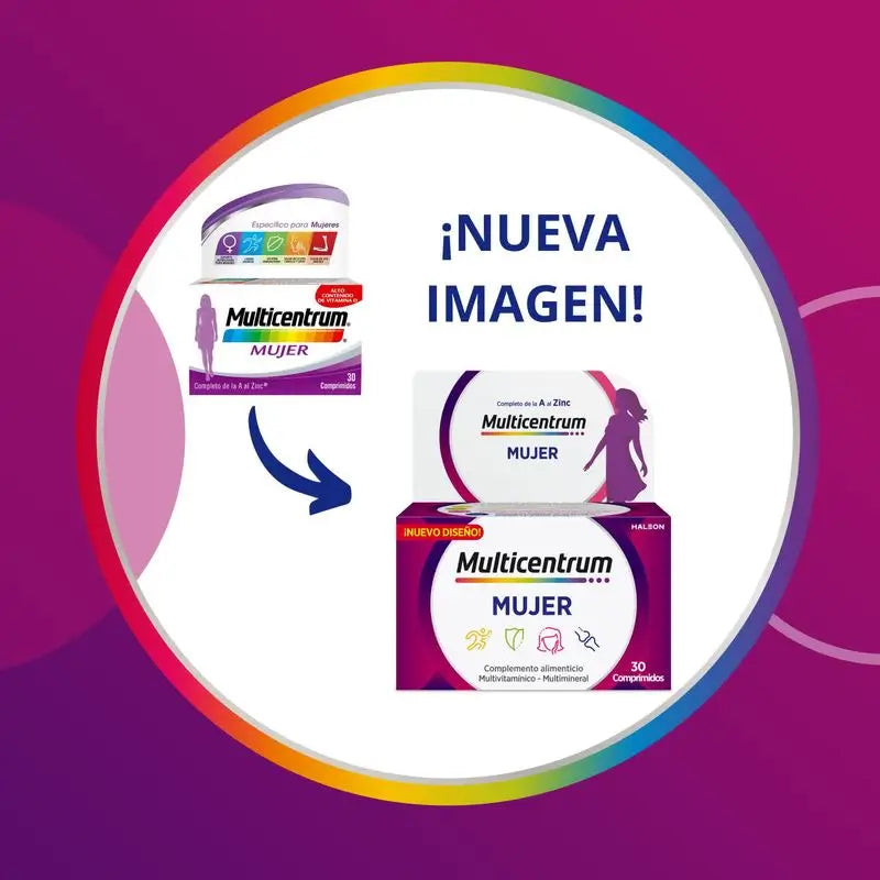 Multicentrum Donna Integratore alimentare multivitaminico, 90 compresse