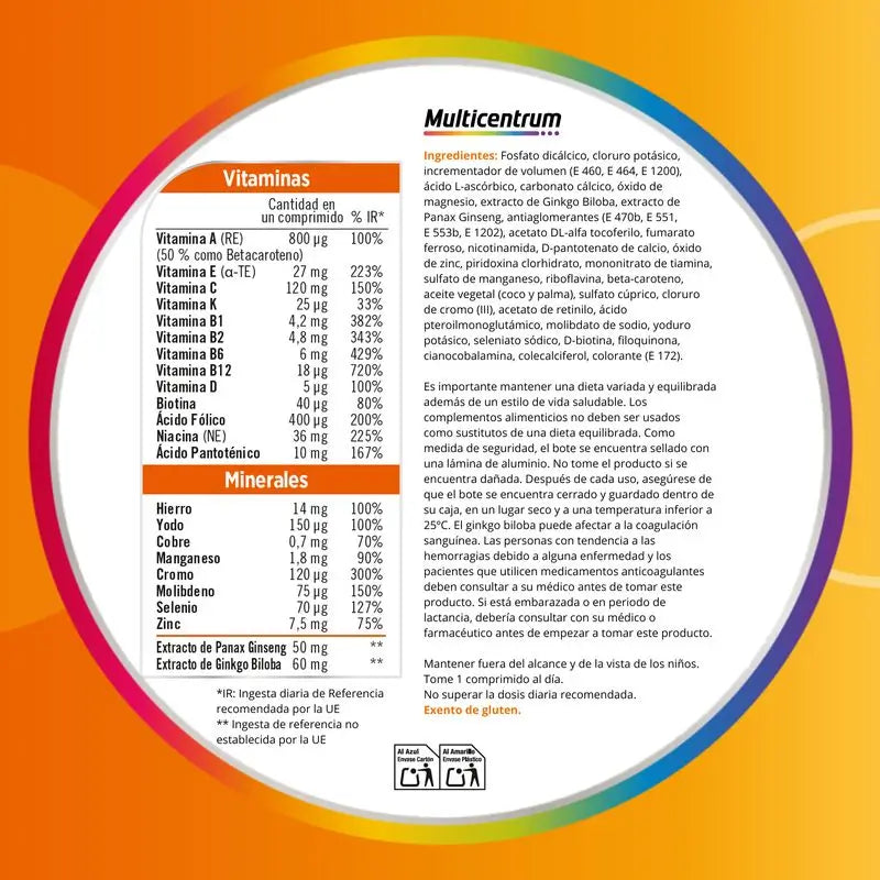 Multicentrum Performance Plus Multivitaminico, 30 compresse