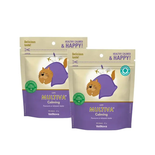 Multiva Calming Cat, 30 bocconcini, confezione da 2