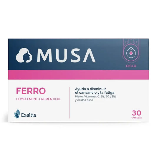 Musa Ferro Integratore alimentare di ferro, 30 capsule