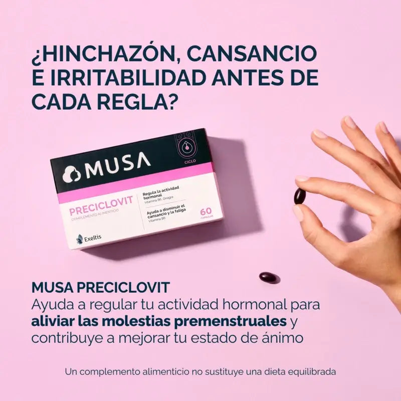 Musa Preciclovit Premestruale, 60 capsule
