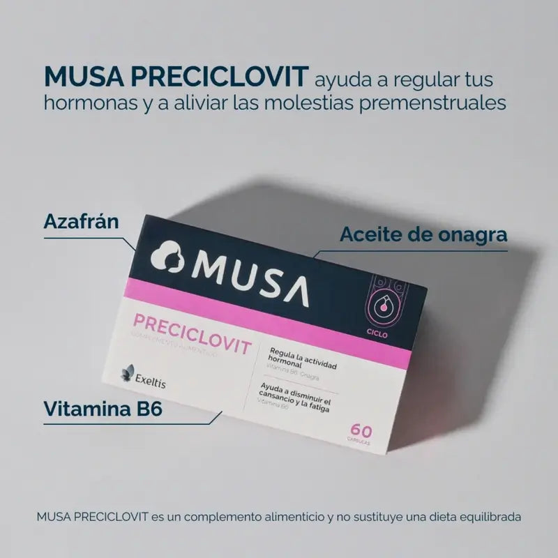 Musa Preciclovit Premestruale, 60 capsule