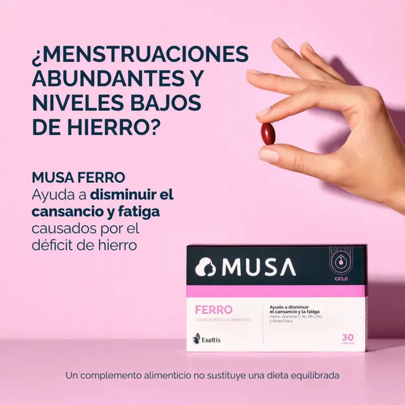 Musa Triplo Ferro Integratore alimentare , 3 x 30 capsule