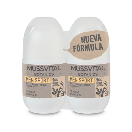 Mussvital Botanics Deo Uomo , 2 x 75 ml