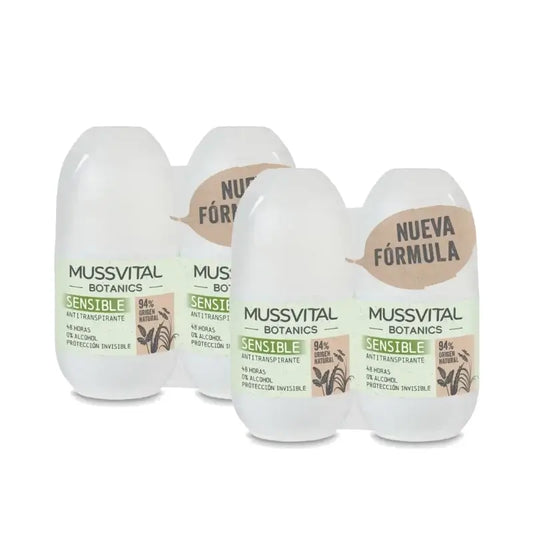 Mussvital Botanics Deo Sensible, 2 x 75 ml, confezione da 2