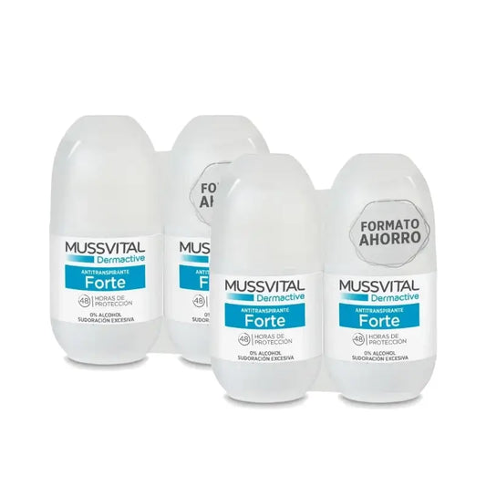 Mussvital Derma Deo Forte, 2 x 75 ml, confezione da 2