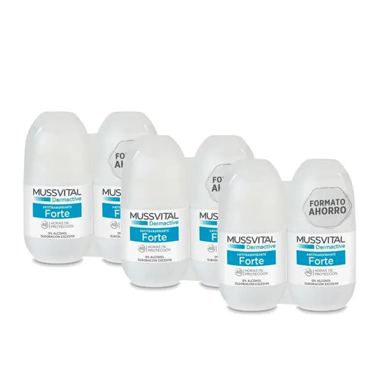 Mussvital Derma Deo Forte, 2 x 75 ml, confezione da 3