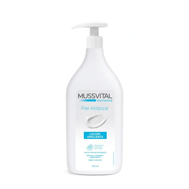 Mussvital Dermactive Lozione Emolliente per Pelle Atopica , 750 ml