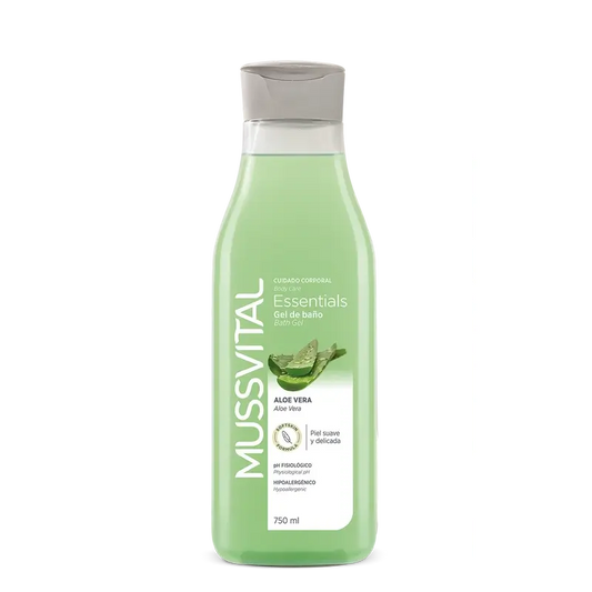 Mussvital Essentials Gel da bagno all'aloe vera , 750 ml