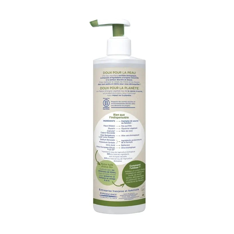 Acqua micellare biologica Mustela, 400 ml