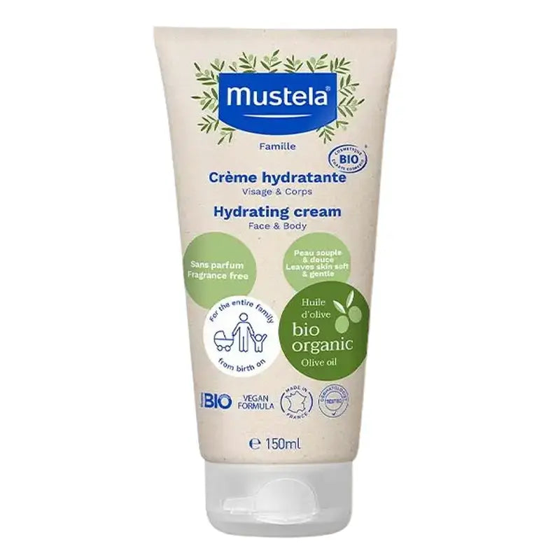 Mustela Crema idratante biologica, tubo da 150 ml