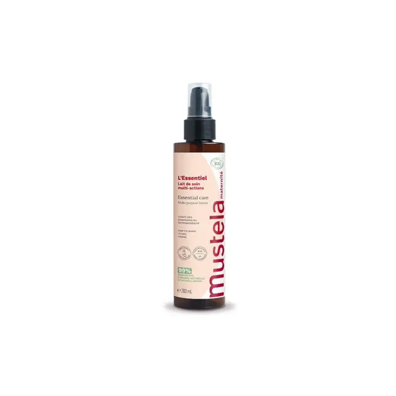 Mustela Trattamento Essenziale Gravidanza e Postparto Latte Corpo Multi-Azione, 200 ml