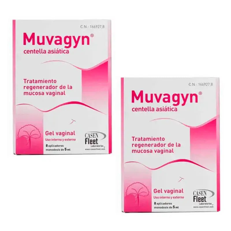 Muvagyn Centella Asiatica Gel Vaginale Confezione 2 x 8 Applicatori