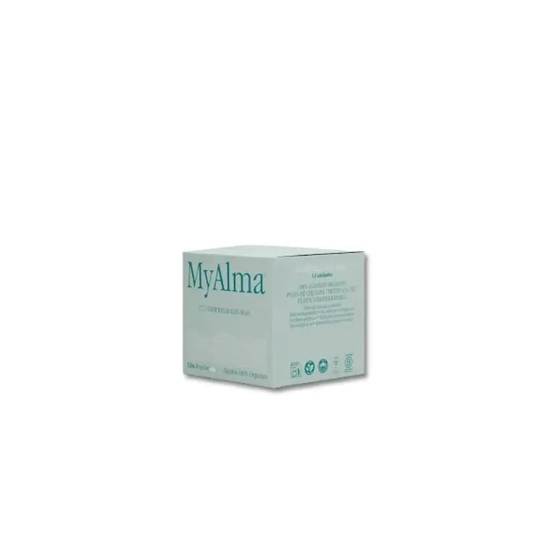 Myalma 100% cotone organico assorbenti regolari , 12 unità