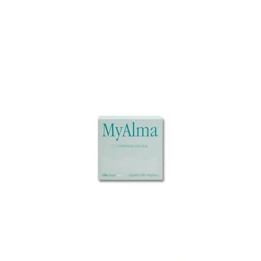 Myalma 100% cotone organico assorbenti Super , 12 unità