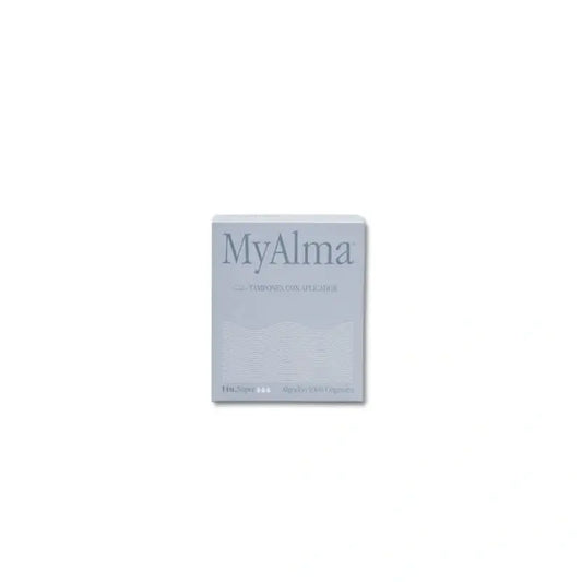 Myalma, assorbenti in cotone biologico al 100% con super applicatore, 14 unità