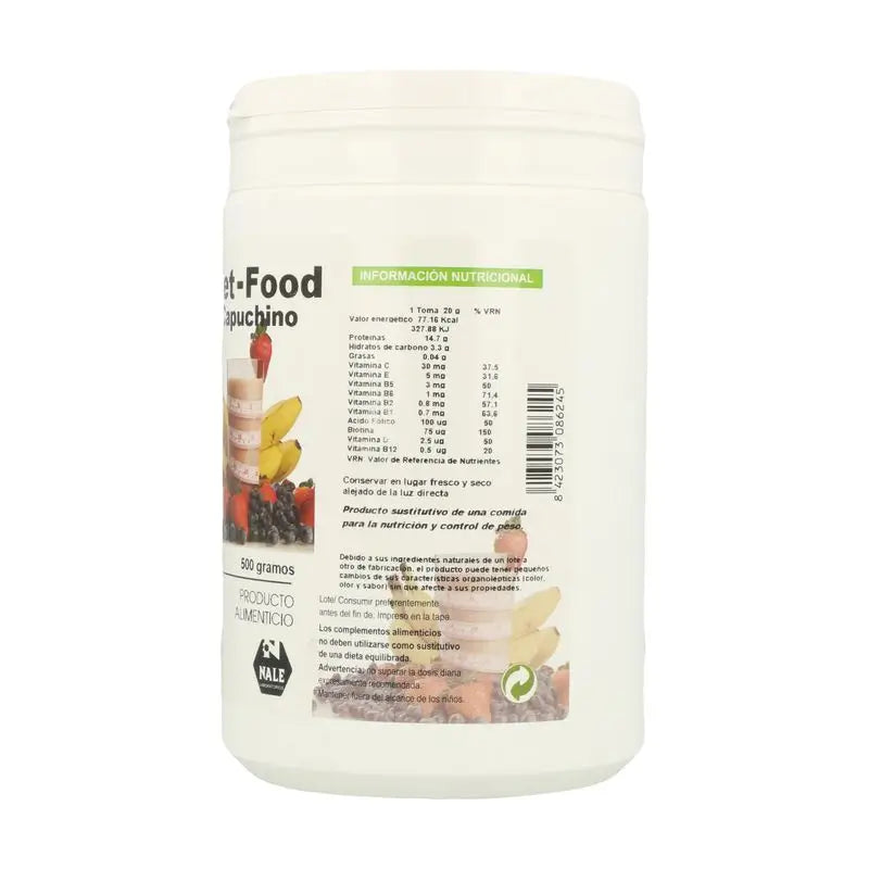 Nale Diet Food Cappuccino Shake aromatizzato 500Gr