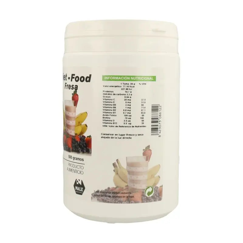 Nale Diet Food Frullato al gusto di fragola 500Gr