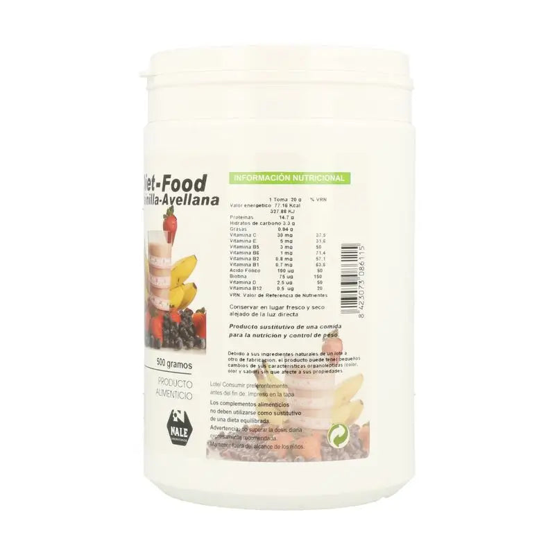 Nale Diet Food Frullato alla nocciola e vaniglia 500Gr