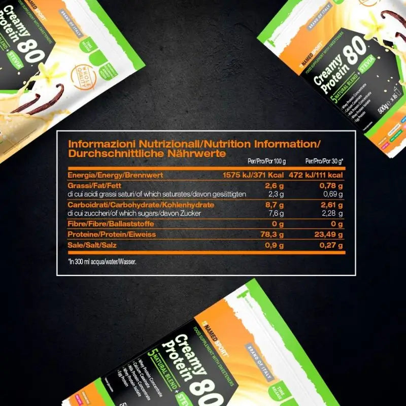 Named Sport Creamy Protein Vanilla Delice , 1 busta da 500 g