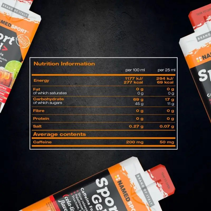 Named Sport Energy Sport Gel Cola Lime , 32 gel x 25 ml