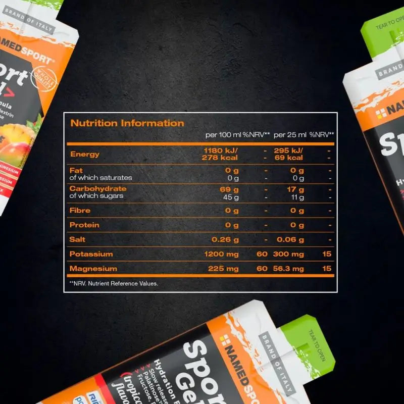 Named Sport Energy Sport Gel Tropical , 32 gel x 25 ml