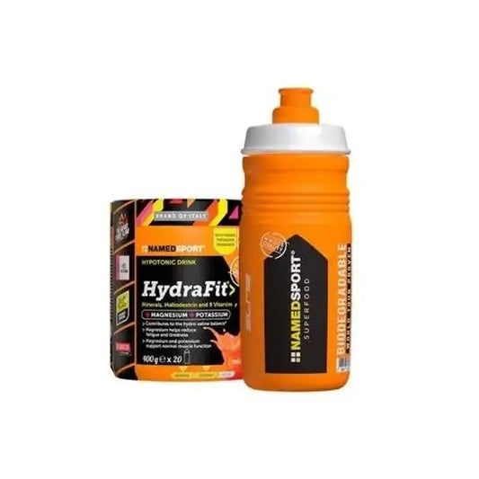 Named Sport Vitamins & Minerals Hydrafit + Sportbottle Hydra2Pro 2020 , 1 barattolo da 400 grammi