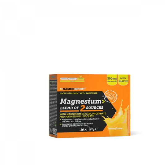 Named Sport Vitamins & Minerals Miscela di 2 fonti di magnesio, 1 confezione da 20 bustine